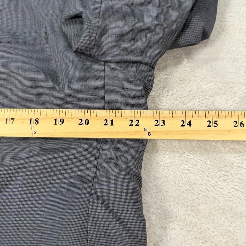 Saks Fifth Avenue Ermenegildo Zegna Mens 44R Blazer Blue Plaid Made in Italy EUC - Picture 9 of 13